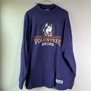 Discus Athletic Iditarod Sled Race Volunteer Long Sleeve Shirt Size XL Vintage